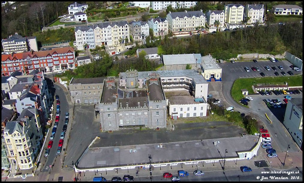 Aerial view of the Castle Mona, Douglas, Isle of Man